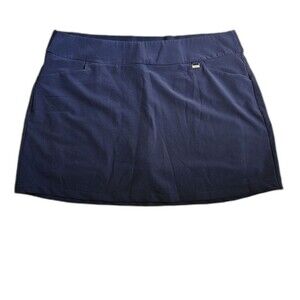 Greg Norman Play Dry Skort Skirt Womens Size XL Navy Blue Stretch Sport Golf